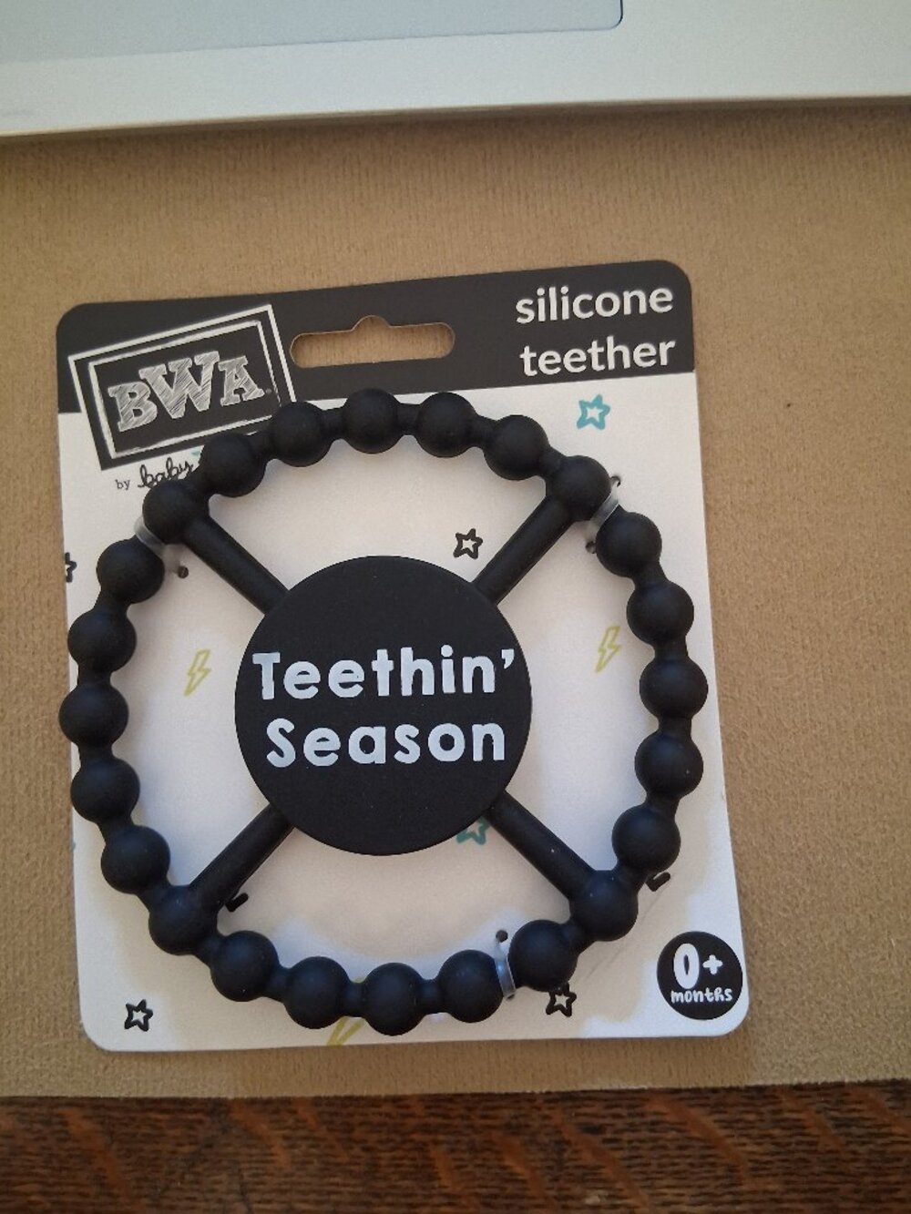 BWA by Baby Starters Silicone Teether "Teethin' Season" BPA Free